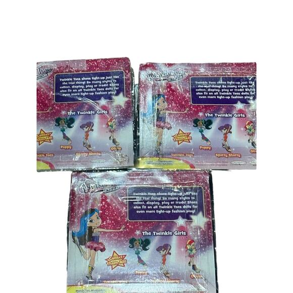 NEW Skechers Twinkle Toes Dolls Shoe Packs - Three Pairs Collectible & Light-Up - Picture 3 of 13
